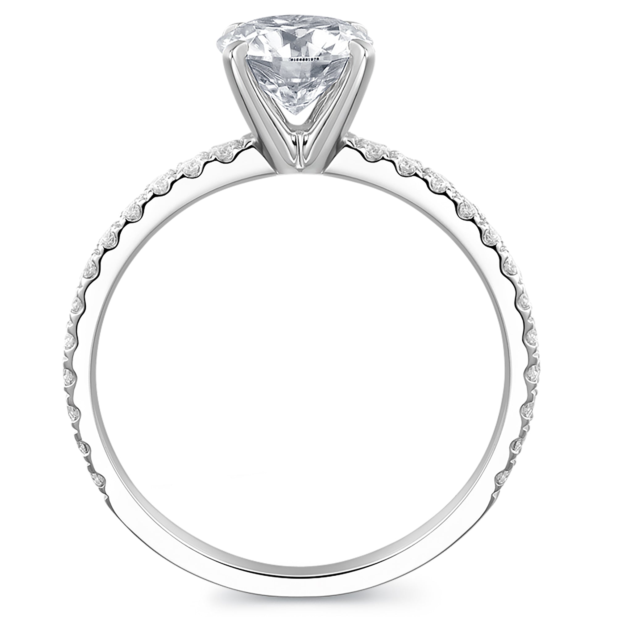14K Gold Moissanite Engagement Ring 1ct Round Brilliant Cut Solitaire Moissanite Rings for Women 14K Gold Engagement Rings for Women